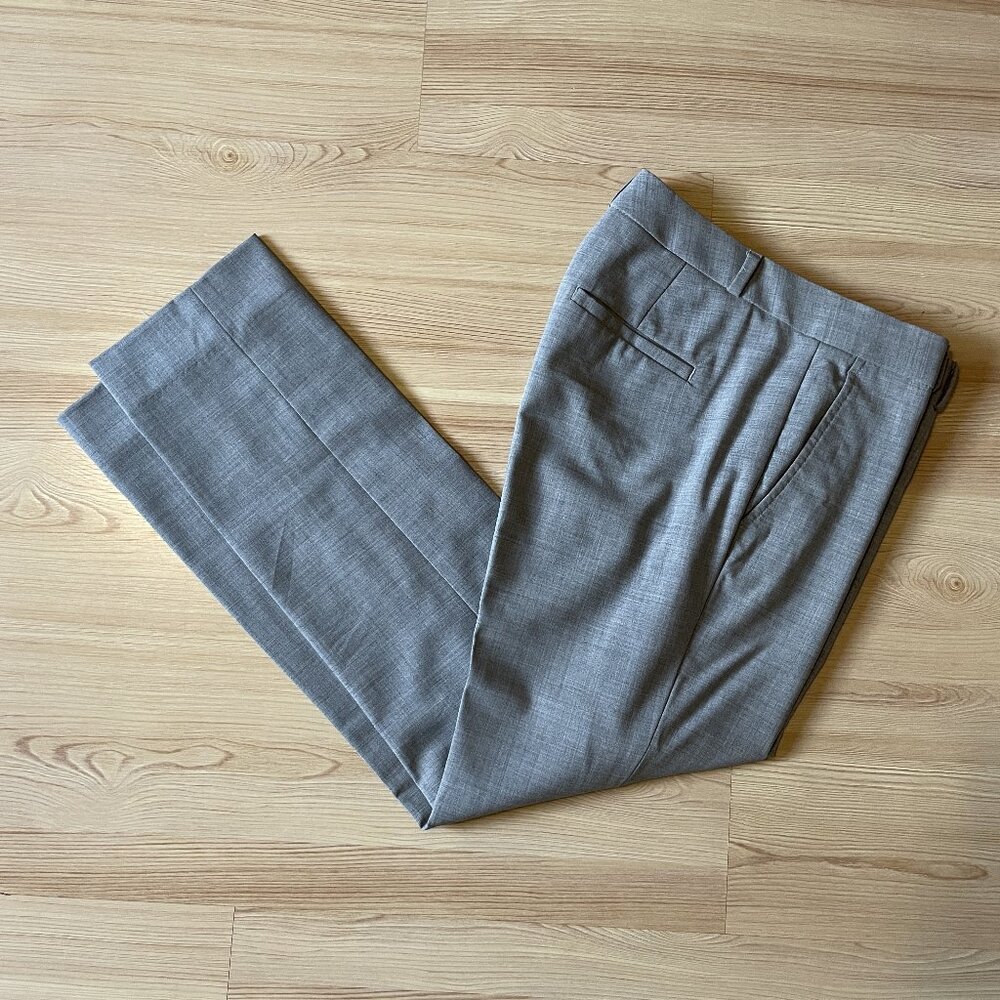 Banana Republic Ryan Wool Trousers, Gray, 0S